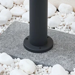 Lindby tuinpadverlichting Alvaro, antraciet, 60 cm, IP44, E27