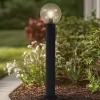 Lindby tuinpadverlichting Dangan, helder, hoogte 90 cm, glas, metaal