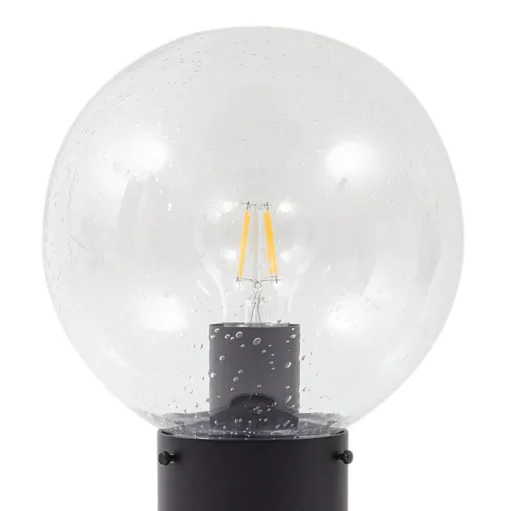 Lindby tuinpadverlichting Dangan, helder, hoogte 90 cm, glas, metaal