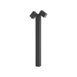 Lindby tuinpadverlichting Othil, 2-lamps, 80 cm, antraciet, metaal