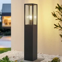 Lindby Tuinpadverlichting, hoogte 80 cm, antraciet metaal