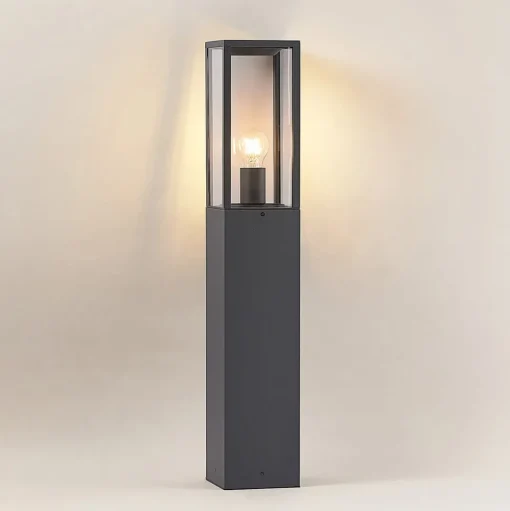 Lindby Tuinpadverlichting, hoogte 80 cm, antraciet metaal