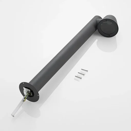Lindby tuinpadverlichting Ileyna, antraciet, metaal, 70cm