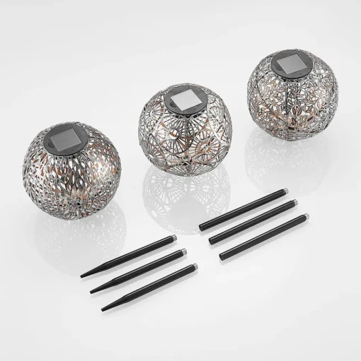 Lindby Vilani LED lamp op zonne-energie 3 per set