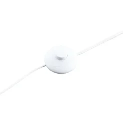 Lindby vloerlamp Eryndor, wit, textiel, Ø 47 cm, E27