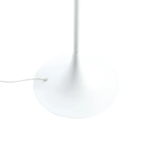 Lindby vloerlamp Eryndor, wit, textiel, Ø 47 cm, E27