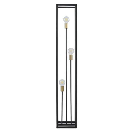 Lindby vloerlamp Tiliane, zwart, metaal, 3-lamps, 153cm