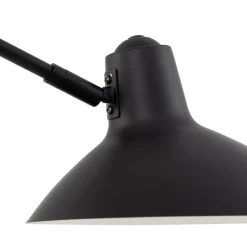 Lindby wandlamp Adrik, zwart, metaal, met stekker