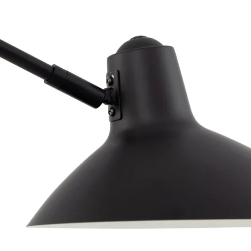 Lindby wandlamp Adrik, zwart, metaal, met stekker