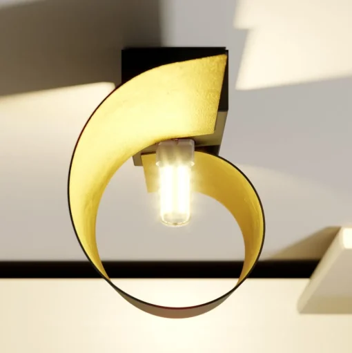 Lindby wandlamp Desirio, set van 3, zwart, goudkleurig, G9