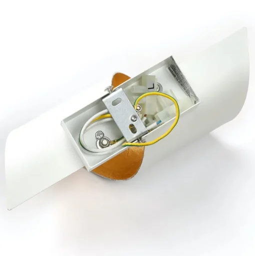 Lindby wandlamp Desirio, wit/goud, 24cm, metaal