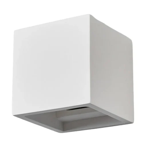 Lindby wandlamp Freja, wit, gips, G9