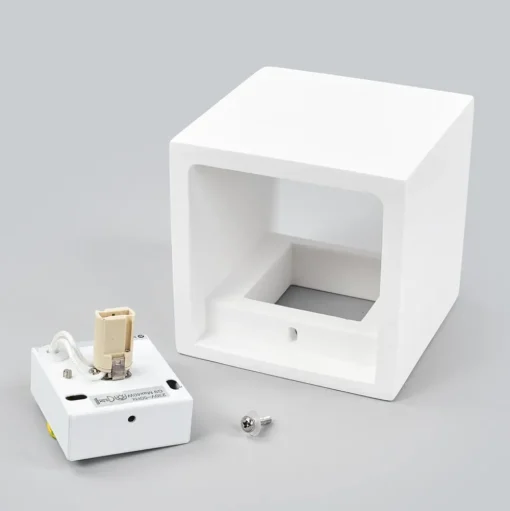 Lindby wandlamp Freja, wit, gips, G9