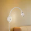 Lindby wandlamp Jyla, wit, 2.700 K, GX53, flexibele arm