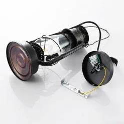 Lindby wandlamp Raisa, roestkleurig, metaal, lantaarn, E14