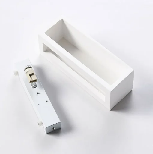 Lindby wandlamp Santino, 22 cm, gips, G9, overschilderbaar