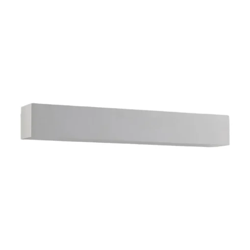 Lindby wandlamp Santino, 51 cm, gips, G9, overschilderbaar