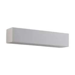 Lindby wandlamp Santino, 35 cm, gips, G9, overschilderbaar