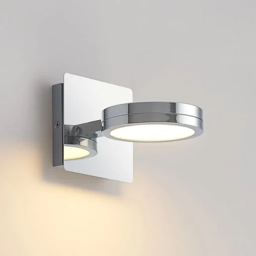 Lindby wandlamp Skrolla, 1-lamp, 11 cm hoog, CCT, IP44
