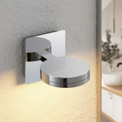 Lindby wandlamp Skrolla, 1-lamp, 11 cm hoog, CCT, IP44