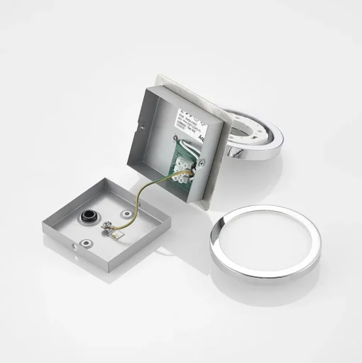 Lindby wandlamp Skrolla, 1-lamp, 11 cm hoog, CCT, IP44