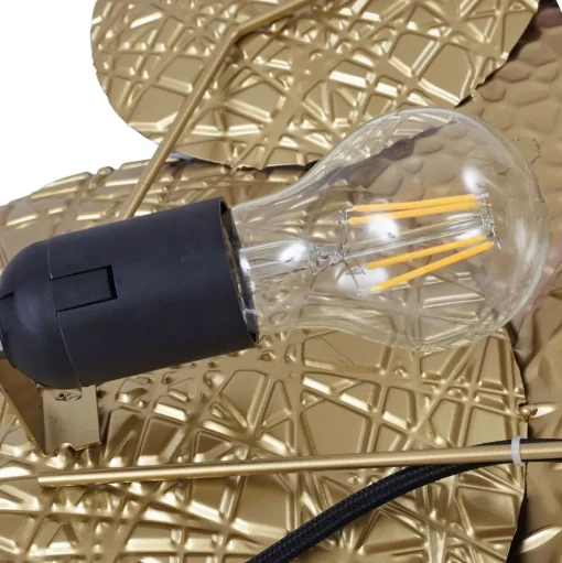 Lindby wandlamp Soraya, goud/koper, metaal, 2-lamps, 51cm