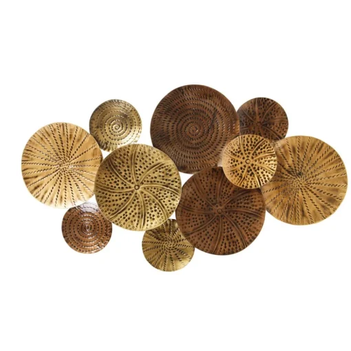 Lindby wandlamp Soraya, goud/koper, metaal, 2-lamps, 51cm