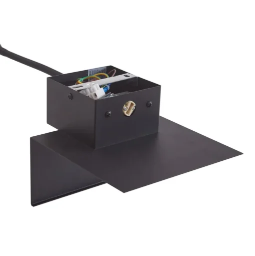 Lindby wandlamp Thorid, zwart, USB, LED leeslamp, G9