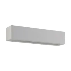 Lindby wandlamp Tjada, 35 cm, wit, gips, G9, overschilderbaar