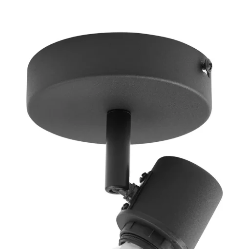 Lindby wandlamp Vasilia, Ø 12 cm, zwart/goud, stof