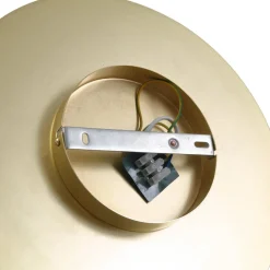 Lindby wandlamp Zain, goud/wit, glas, Ø 33 cm, G9