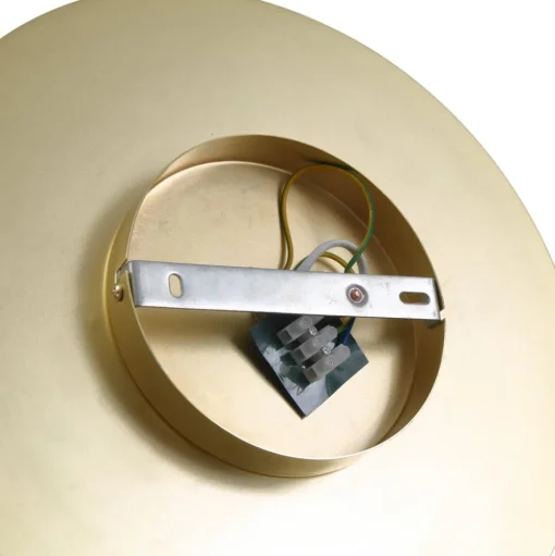 Lindby wandlamp Zain, goud/wit, glas, Ø 33 cm, G9