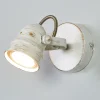Lindby wandspot Leonor, wit, metaal, 1-lamp, 9,5 cm