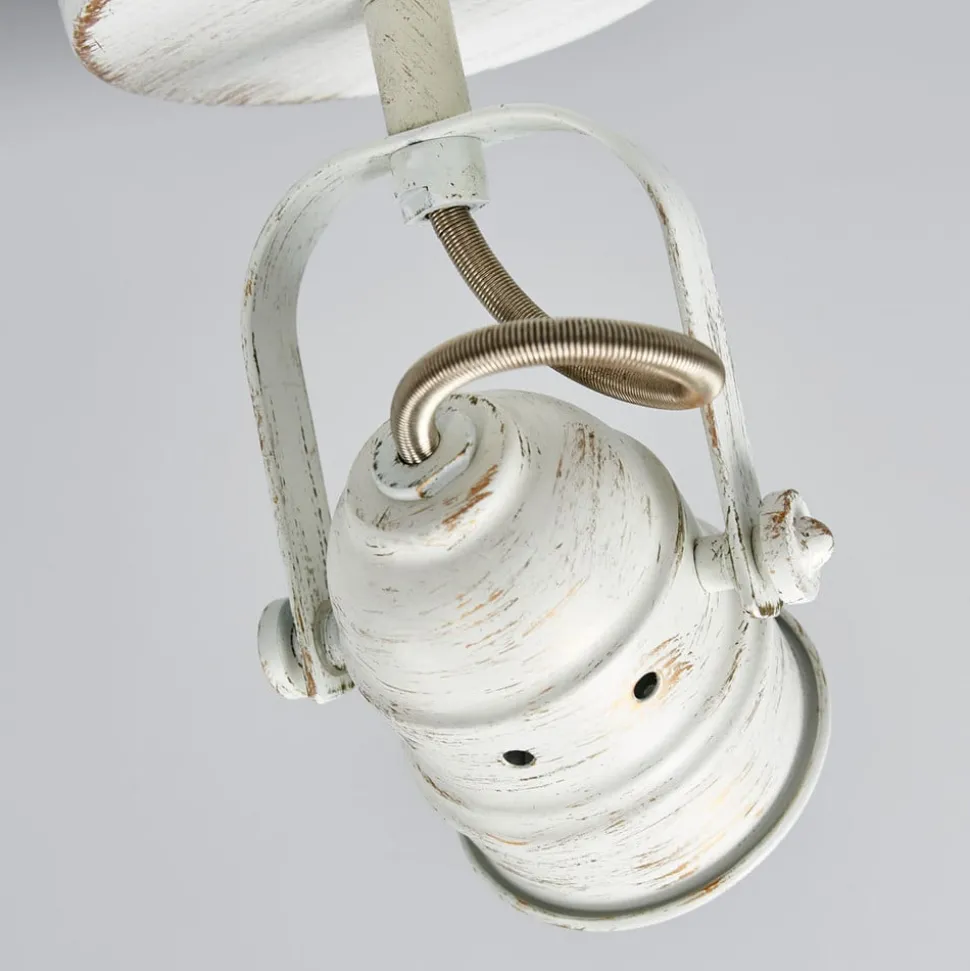 Lindby wandspot Leonor, wit, metaal, 1-lamp, 9,5 cm