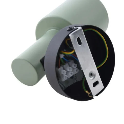 Lindby wandspot Ovelia, groen/zwart, metaal, E27