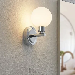 Lindby Zaniba wandlamp, chroom