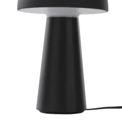Lindby Zyre LED oplaadbare tafellamp, zwart, IP44, touchdimmer
