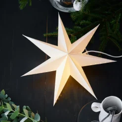 Lively decoratieve ster, hangend, wit, Ø 45 cm