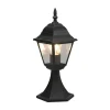 Livenza sokkellamp, zwart, hoogte 39 cm, aluminium, IP44