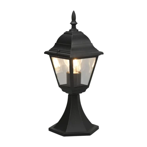 Livenza sokkellamp, zwart, hoogte 39 cm, aluminium, IP44