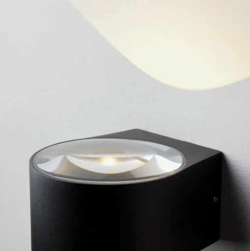LOOM DESIGN Frey LED wandlamp IP65 2x6W zwart