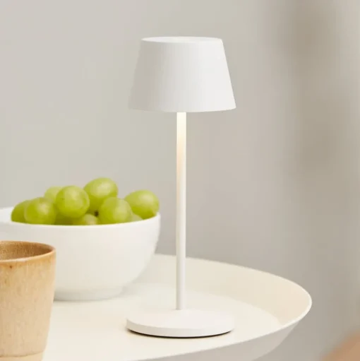 LOOM DESIGN LED oplaadbare tafellamp Modi Micro, IP65, wit