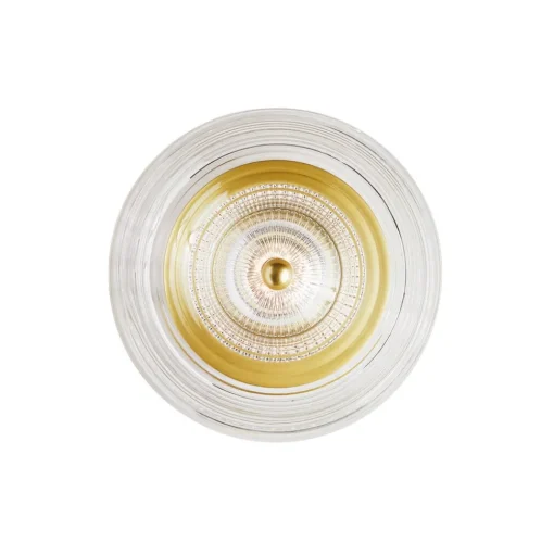 LOOM DESIGN LED wandlamp Glow goudkleurig/helder Ø 16 cm acryl