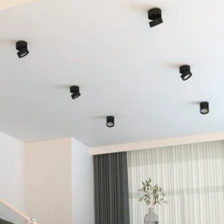 LOOM DESIGN Ray LED plafondspot Ø9,3cm 13W zwart