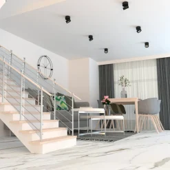 LOOM DESIGN Ray LED plafondspot Ø9,3cm 13W zwart