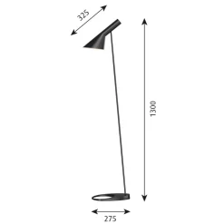 Louis Poulsen AJ - Vloerlamp, zwart