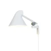 Louis Poulsen NJP LED wandlamp arm kort, wit