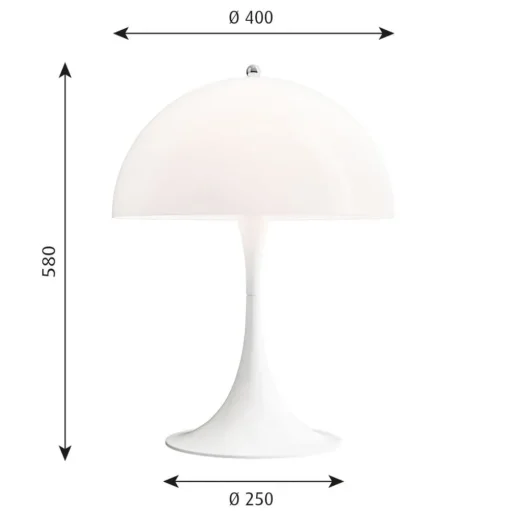 Louis Poulsen Panthella Mini tafellamp wit
