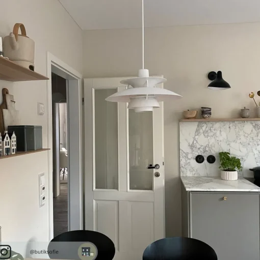 Louis Poulsen PH 5 Mini hanglamp monochroom wit