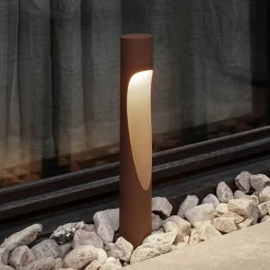 Louis Poulsen sokkellamp Flindt, 927, corten 35 cm voet 24 V